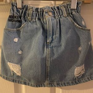 Zara/Disney denim toddler mini skirt.